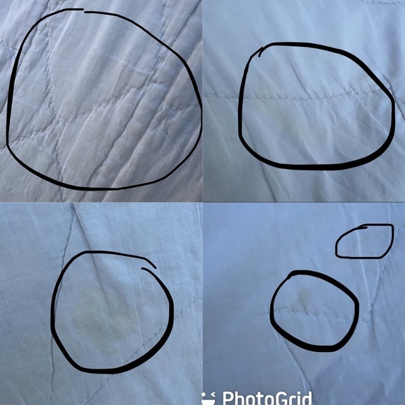 VTG Star Burst Quilt Calico Prairie Diamond Patchwork Hand Quilted 86x99 READ - Picture 16 of 16